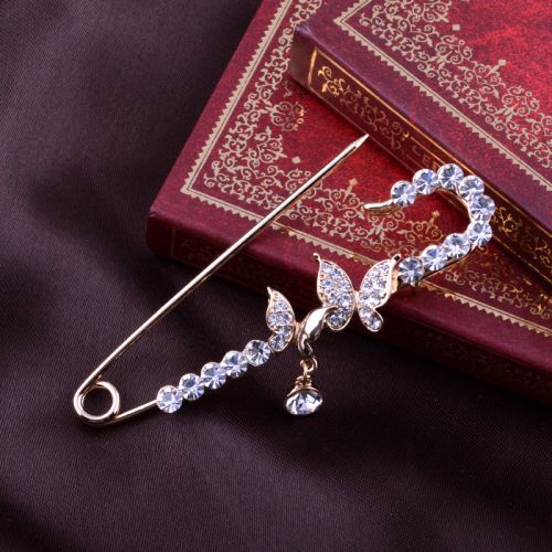 Broche femme en Alliage argent et plaqué or - Ref 1175183