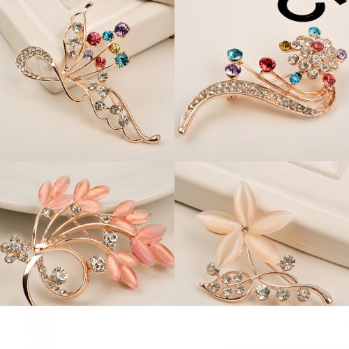 Broche femme en Alliage argent et plaqué or - Ref 1175203