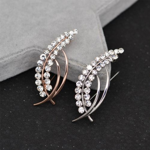 Broche femme en Alliage argent et plaqué or - Ref 1175215