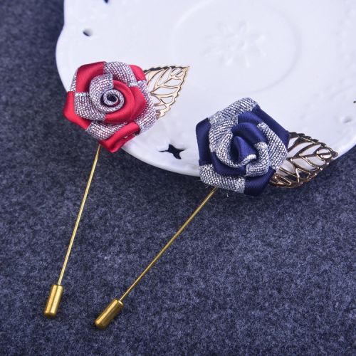 Broche Lovers en Alliage argent et plaqué or - Ref 1175229