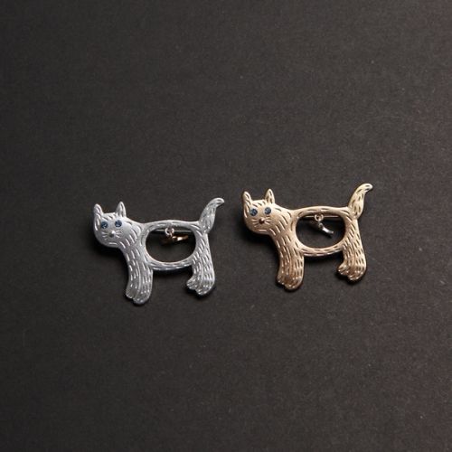 Broche femme en Alliage argent et plaqué or - Ref 1175250