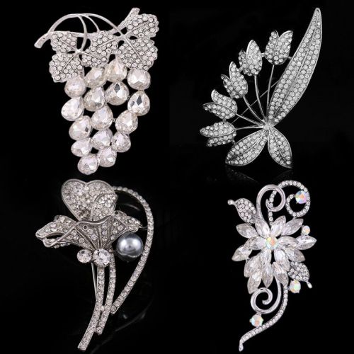 Broche femme en Alliage argent et plaqué or - Ref 1175274