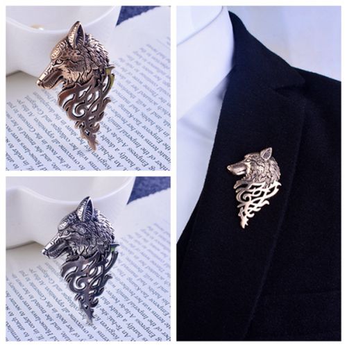 Broche homme en Alliage argent et plaqué or - Ref 1175293