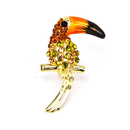 Broche en Alliage argent et plaqué or - Ref 1175309