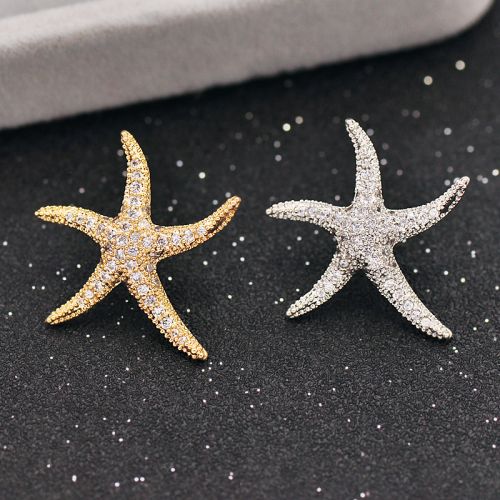 Broche femme en Alliage argent et plaqué or - Ref 1175323