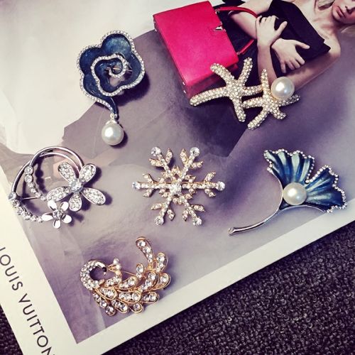 Broche en Alliage argent et plaqué or - Ref 1175326