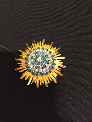 Broche femme en Alliage argent et plaqué or - Ref 1175328