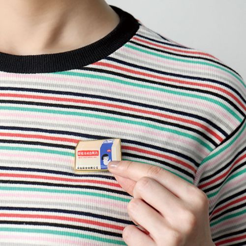 Broche femme U-PICK en Alliage argent et plaqué or - Ref 1175376