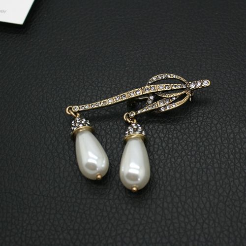 Broche femme en Alliage argent et plaqué or - Ref 1175392