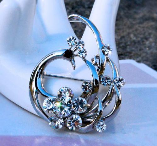 Broche femme YABEI en Alliage argent et plaqué or - Ref 1175467