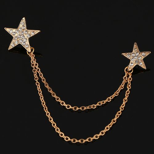 Broche femme en Alliage argent et plaqué or - Ref 1175492