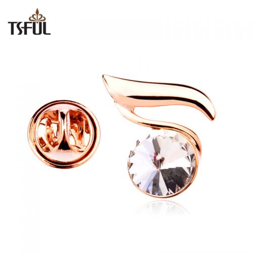 Broche femme TSFUL en Alliage argent et plaqué or - Ref 1175498