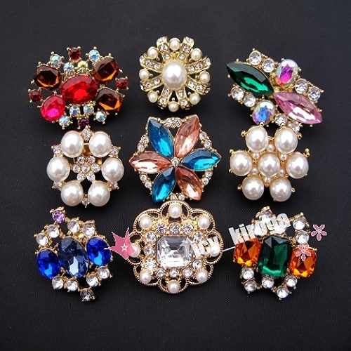 Broche en Alliage argent et plaqué or - Ref 1175507