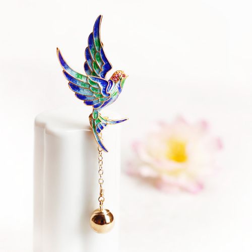 Broche femme en argenterie - Ref 1175508