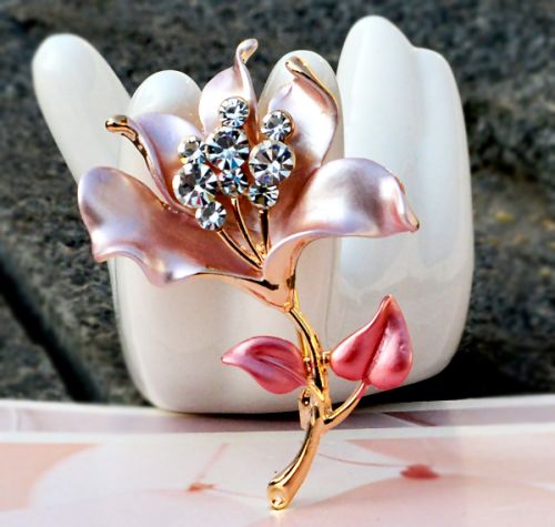 Broche femme en Alliage argent et plaqué or - Ref 1175550