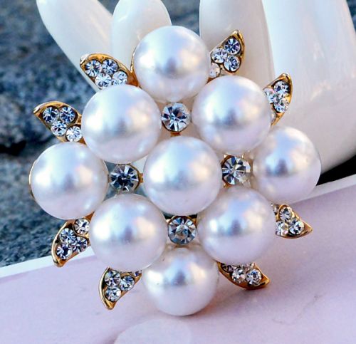 Broche femme YABEI en Alliage argent et plaqué or - Ref 1175554