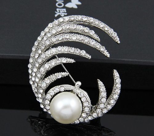Broche femme YABEI en Alliage argent et plaqué or - Ref 1175557