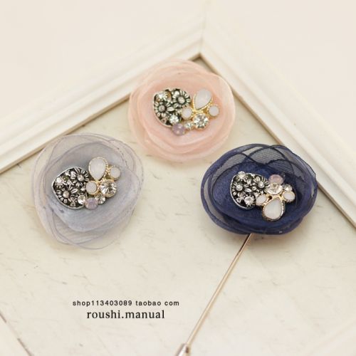 Broche Lovers en Fils de soie - Ref 1175595
