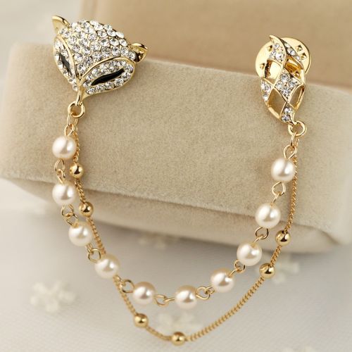 Broche femme en Alliage argent et plaqué or - Ref 1175643