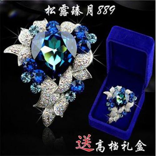 Broche femme en cristal autrichien - Ref 1175763