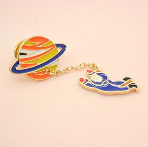 Broche femme en Alliage argent et plaqué or - Ref 1175805