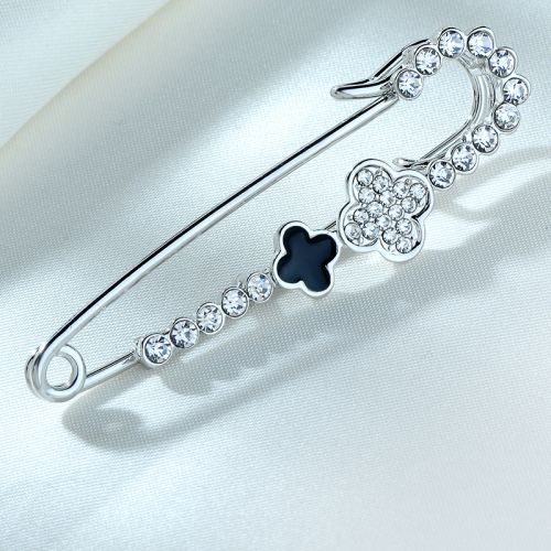 Broche femme en Alliage argent et plaqué or - Ref 1175915