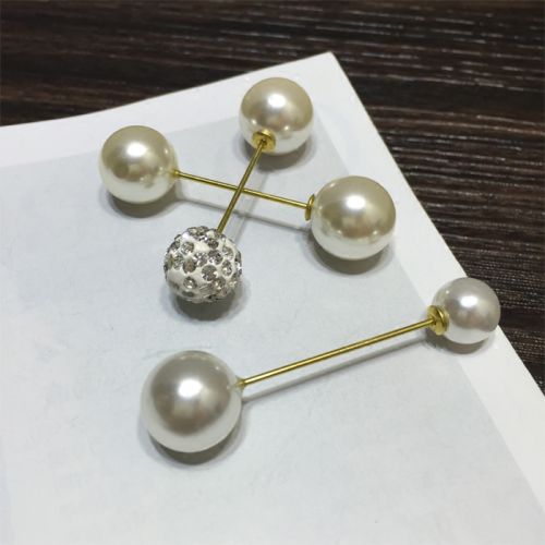 Broche femme en Alliage argent et plaqué or - Ref 1175996