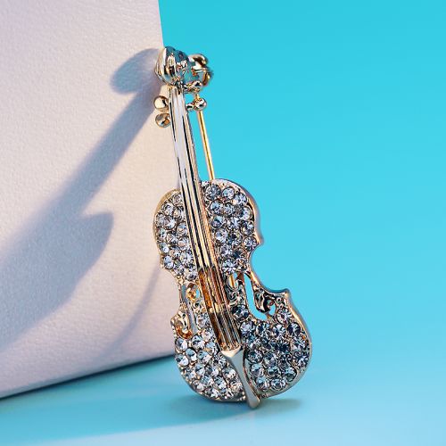 Broche femme en Alliage argent et plaqué or - Ref 1176033