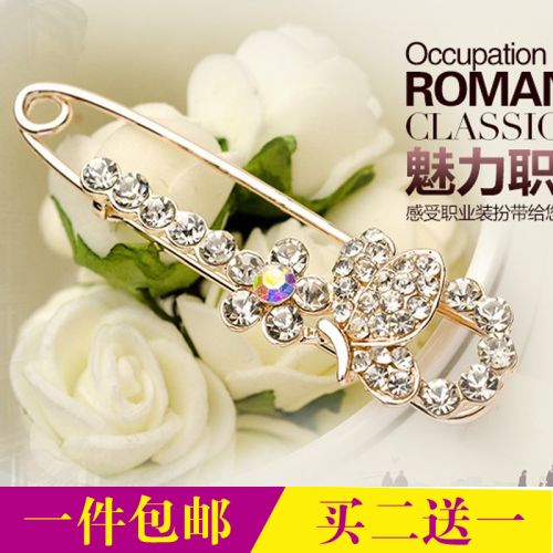 Broche femme en Alliage argent et plaqué or - Ref 1176039