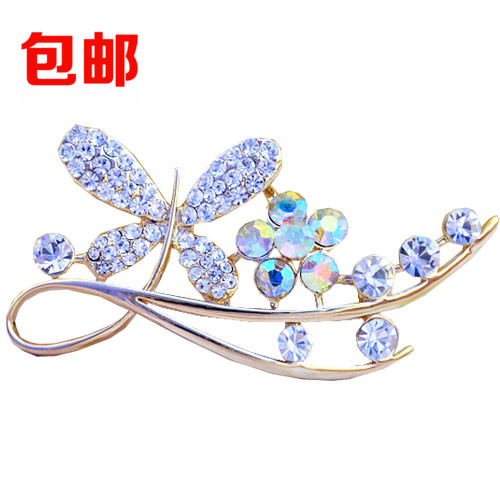 Broche femme YABEI en Alliage argent et plaqué or - Ref 1176047