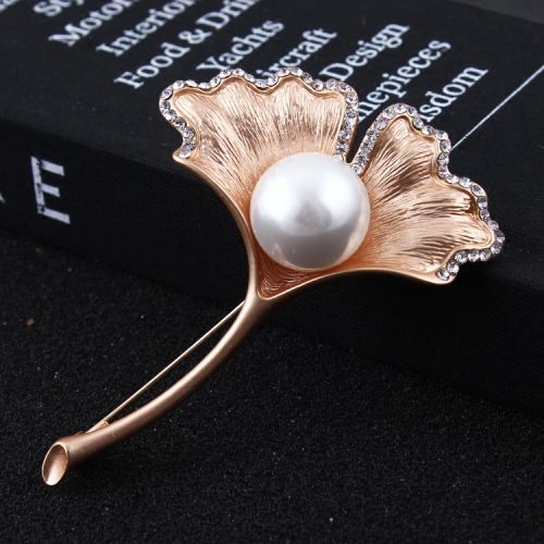 Broche femme en Alliage argent et plaqué or - Ref 1176059