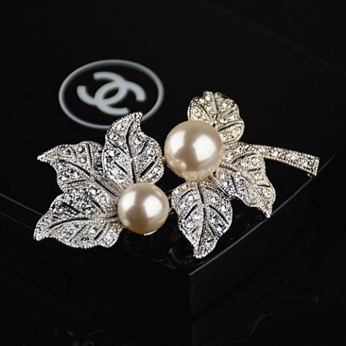 Broche femme en Alliage argent et plaqué or - Ref 1176075