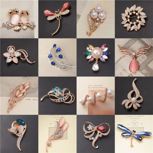 Broche femme en Zircon diamant - Ref 1176083