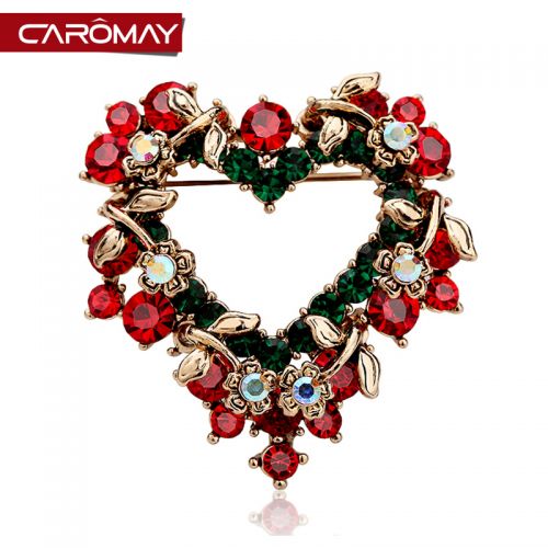 Broche femme CAROMAY en Alliage argent et plaqué or - Ref 1176129