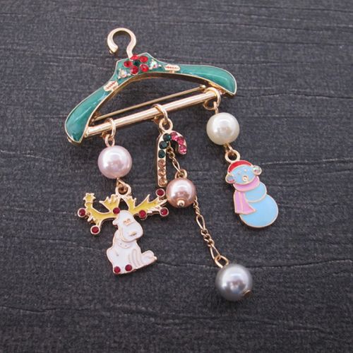 Broche femme en Alliage argent et plaqué or - Ref 1176153