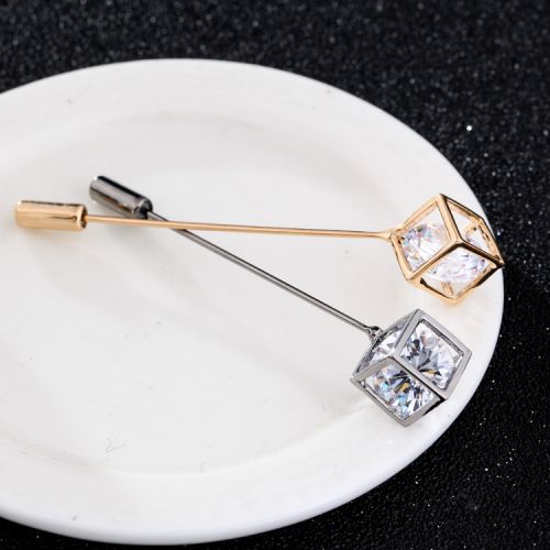 Broche homme en Zircon diamant - Ref 1176231