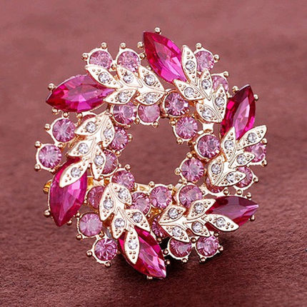 Broche femme en Alliage argent et plaqué or - Ref 1176314