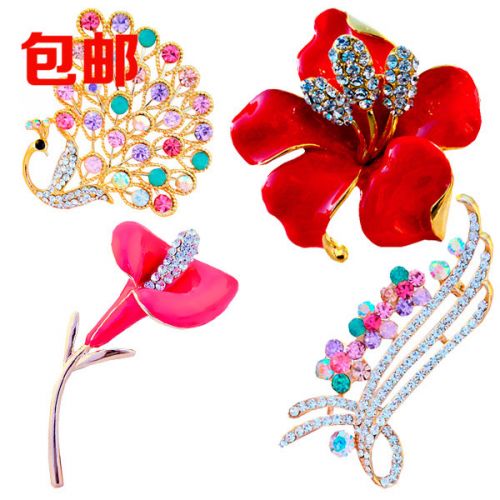 Broche femme YABEI en Alliage argent et plaqué or - Ref 1176335