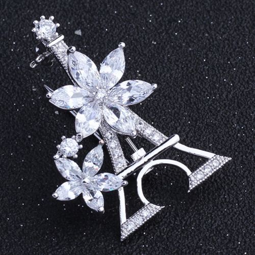 Broche en Zircon diamant - Ref 1176433