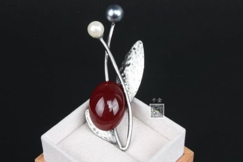 Broche en Alliage argent et plaqué or - Ref 1176443
