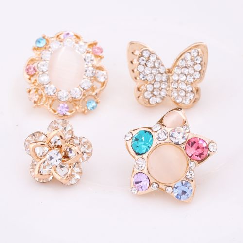 Broche femme en Alliage argent et plaqué or - Ref 1176449