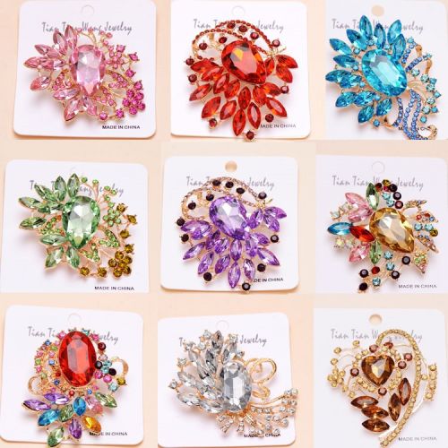 Broche femme en Alliage argent et plaqué or - Ref 1176508