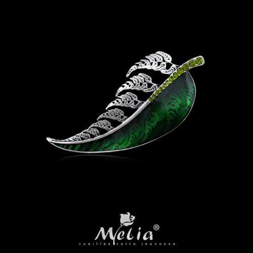 Broche femme MELIA CUEILLEZ VOTRE JEUNESSE en Alliage argent et plaqué or - Ref 1176520