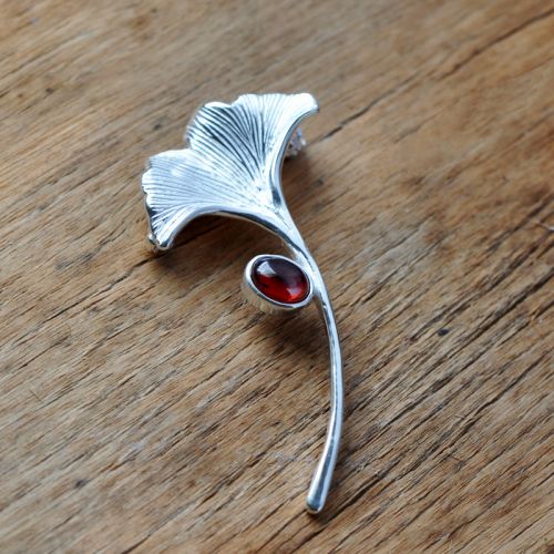 Broche Lovers ART GARDEN en argenterie - Ref 1176568