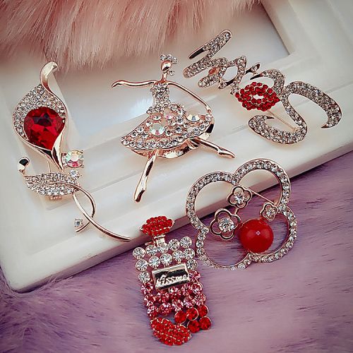 Broche femme en Alliage argent et plaqué or - Ref 1176627