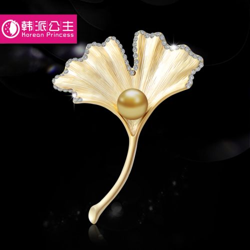 Broche femme en Alliage argent et plaqué or - Ref 1176642