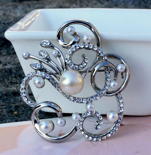 Broche femme YABEI en Alliage argent et plaqué or - Ref 1176709