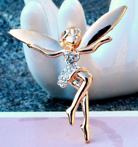 Broche femme YABEI en Alliage argent et plaqué or - Ref 1176714