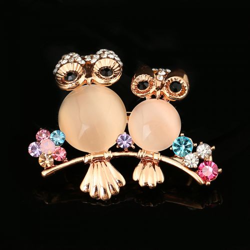 Broche femme en Alliage argent et plaqué or - Ref 1176735