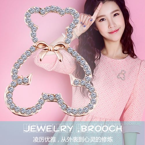 Broche femme en Alliage argent et plaqué or - Ref 1176780